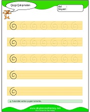 okul öncesi çizgi çalışma sayfaları